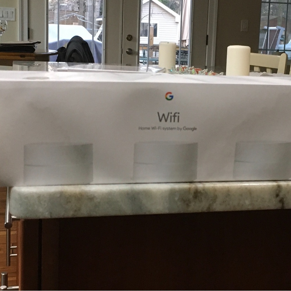 Google WiFi - AC1200 Mesh WiFi System 3 pack Router whole house 4500 sq ft in
